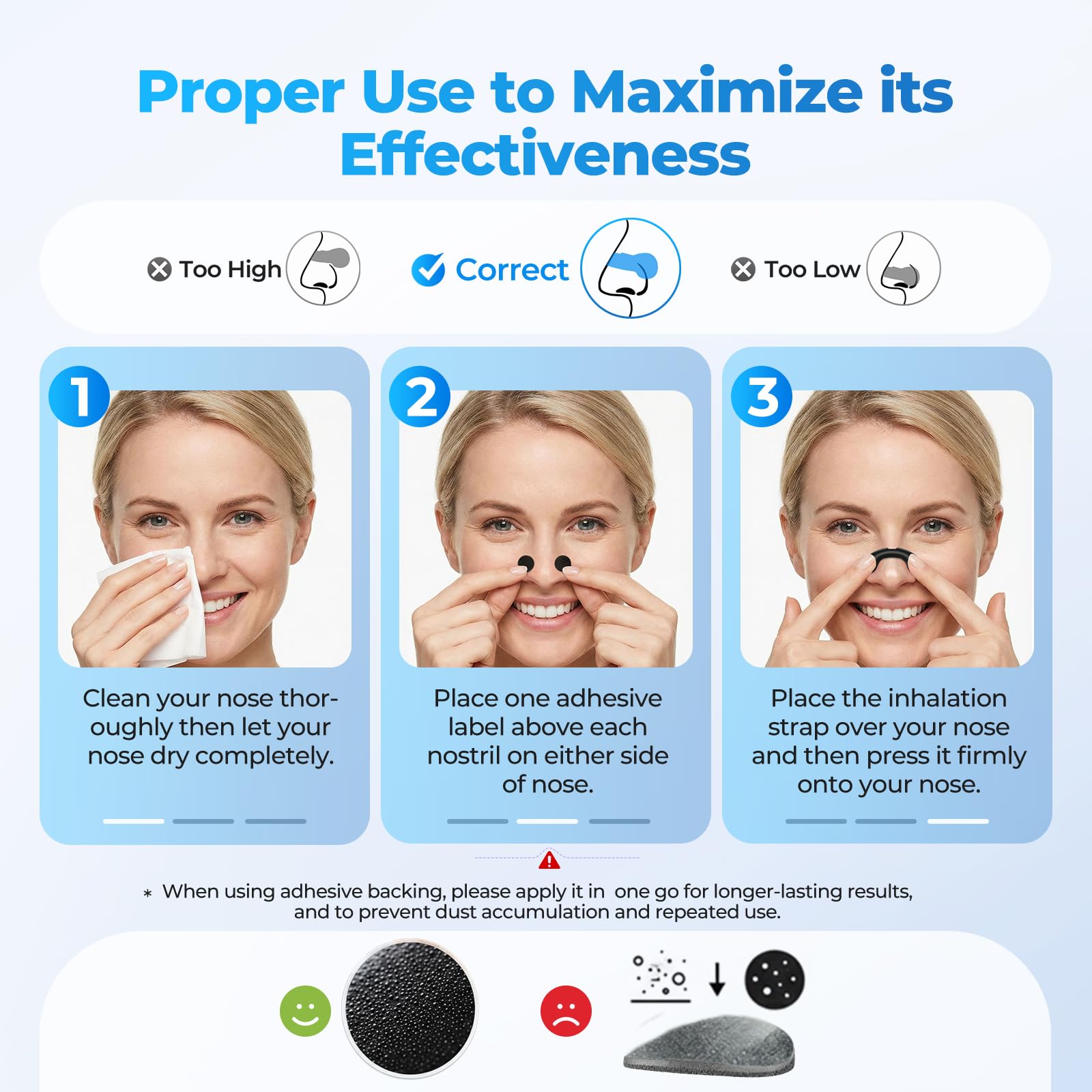 Hyuxeo extra strength nasal strips travel ready