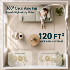 Cordless pedestal fan powered by built-in battery for mobility