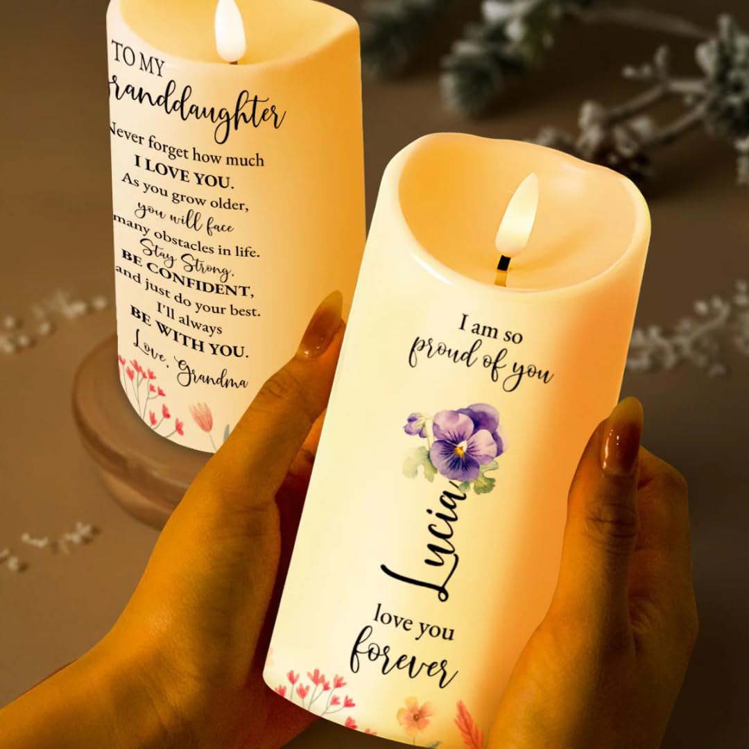 I Am So Proud of You Stay Strong led candle 3x6