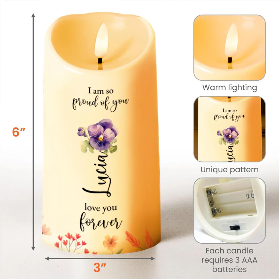 I Am So Proud of You Stay Strong led candle 3x7-8