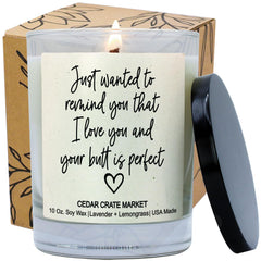 I Love You Gift for Her 10 oz lavender lemongrass candle