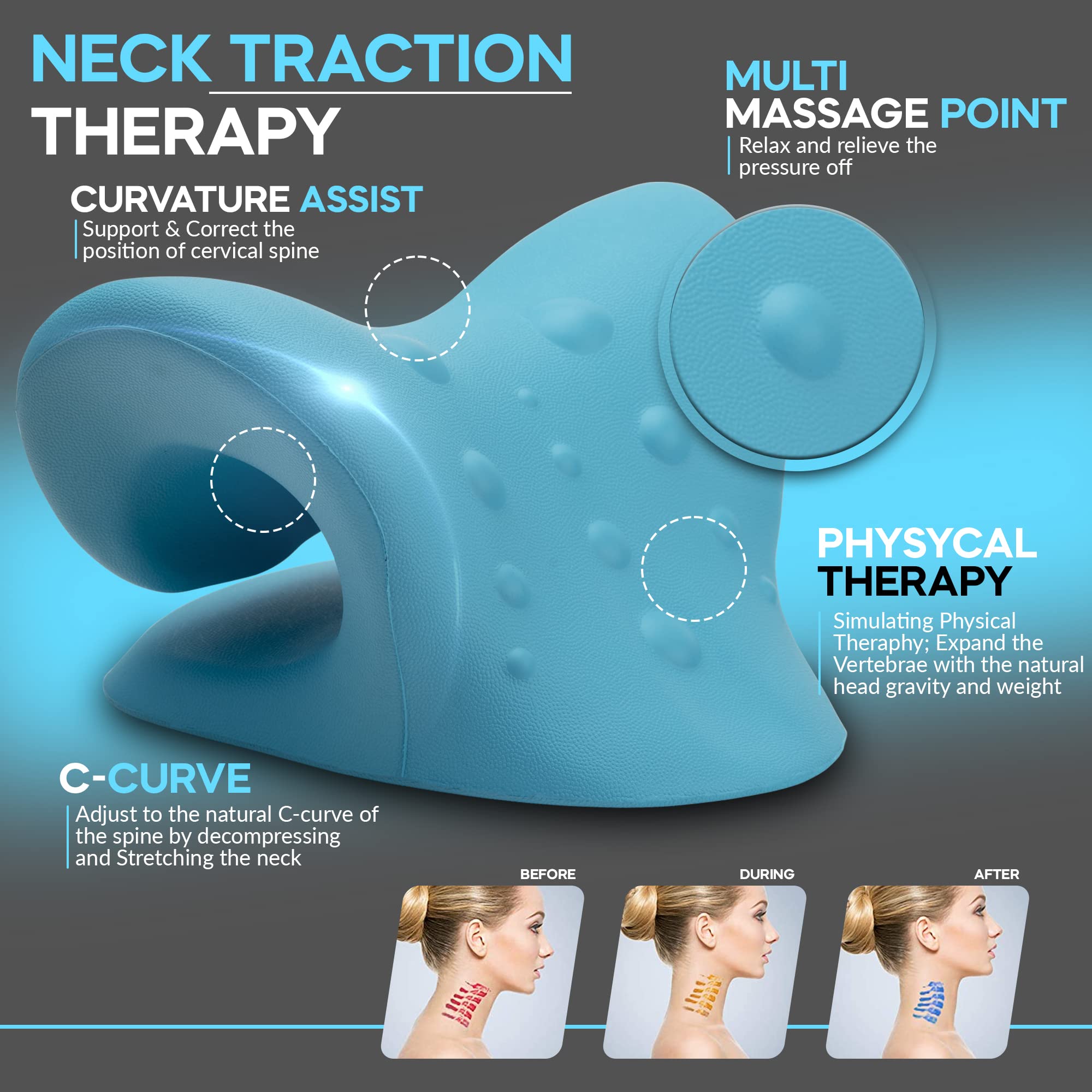 ergonomic pillow and posture support device from iBWYM
