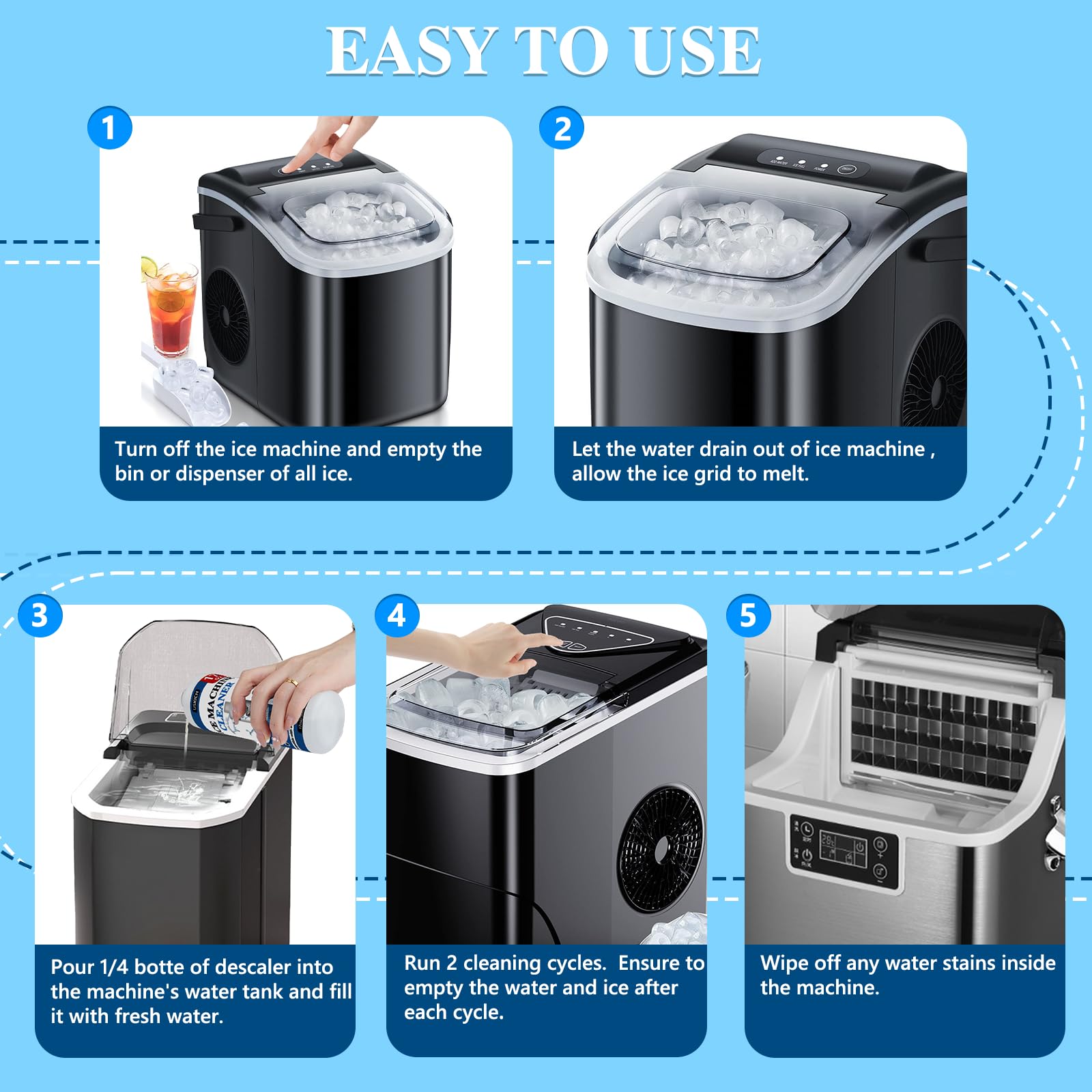 68oz total ice machine cleaner from USKICH