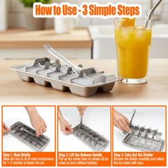 Icecube Foods stainless steel ice tray lever release