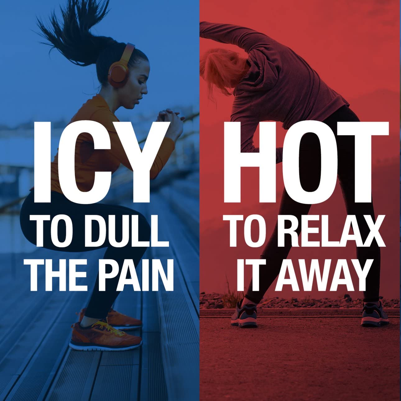 Contrast therapy illustration for Icy Hot Patch