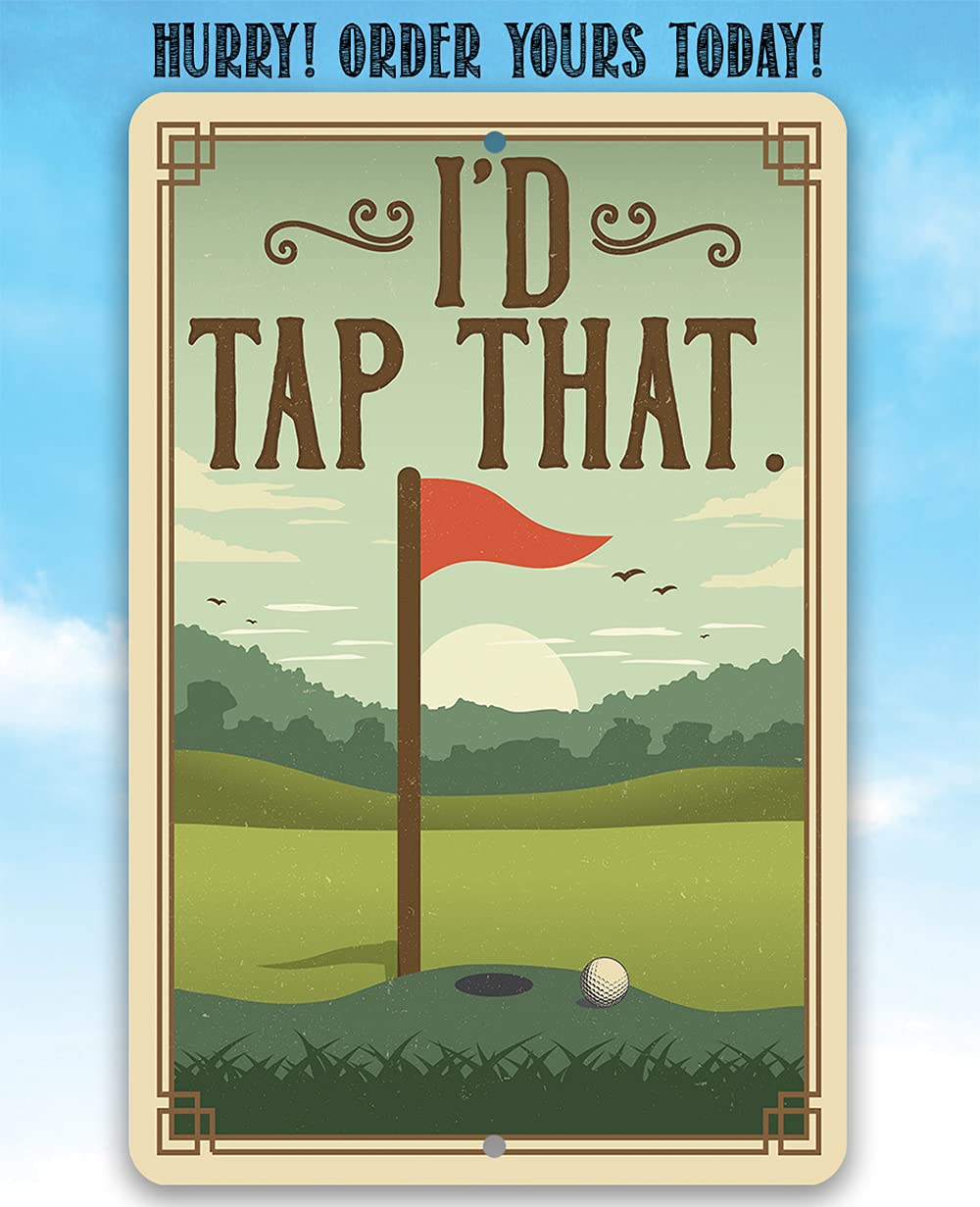 Giftable Tin Golf Decor sign made in Tomball Texas