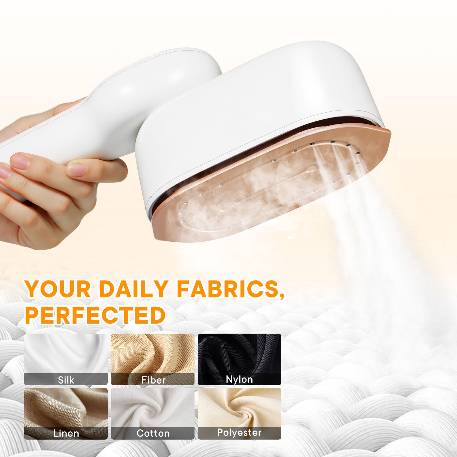 IDACYRIA foldable handle with storage bag travel steamer