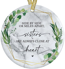Idea 2025 Ceramic Round Ornament white ceramic 3 inch keepsake