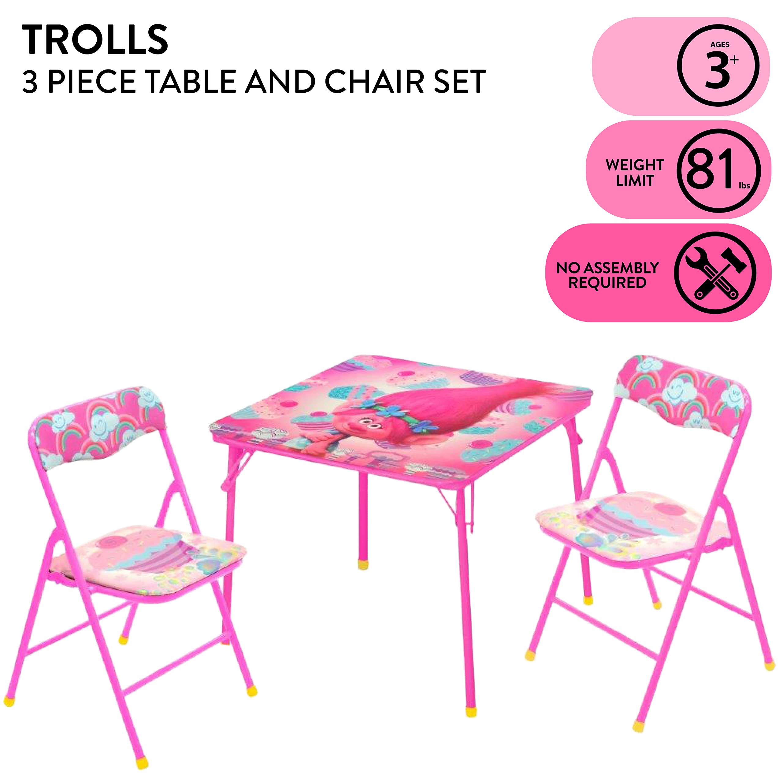 Idea Nuova Trolls chair for kids in a set