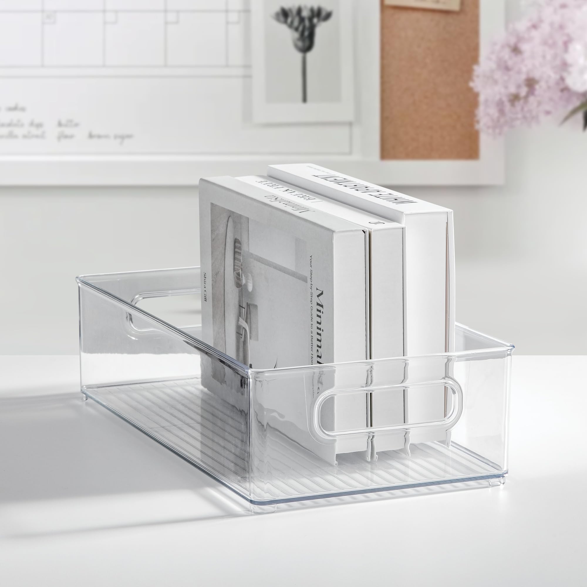 iDesign pantry fridge storage bin transparent and durable