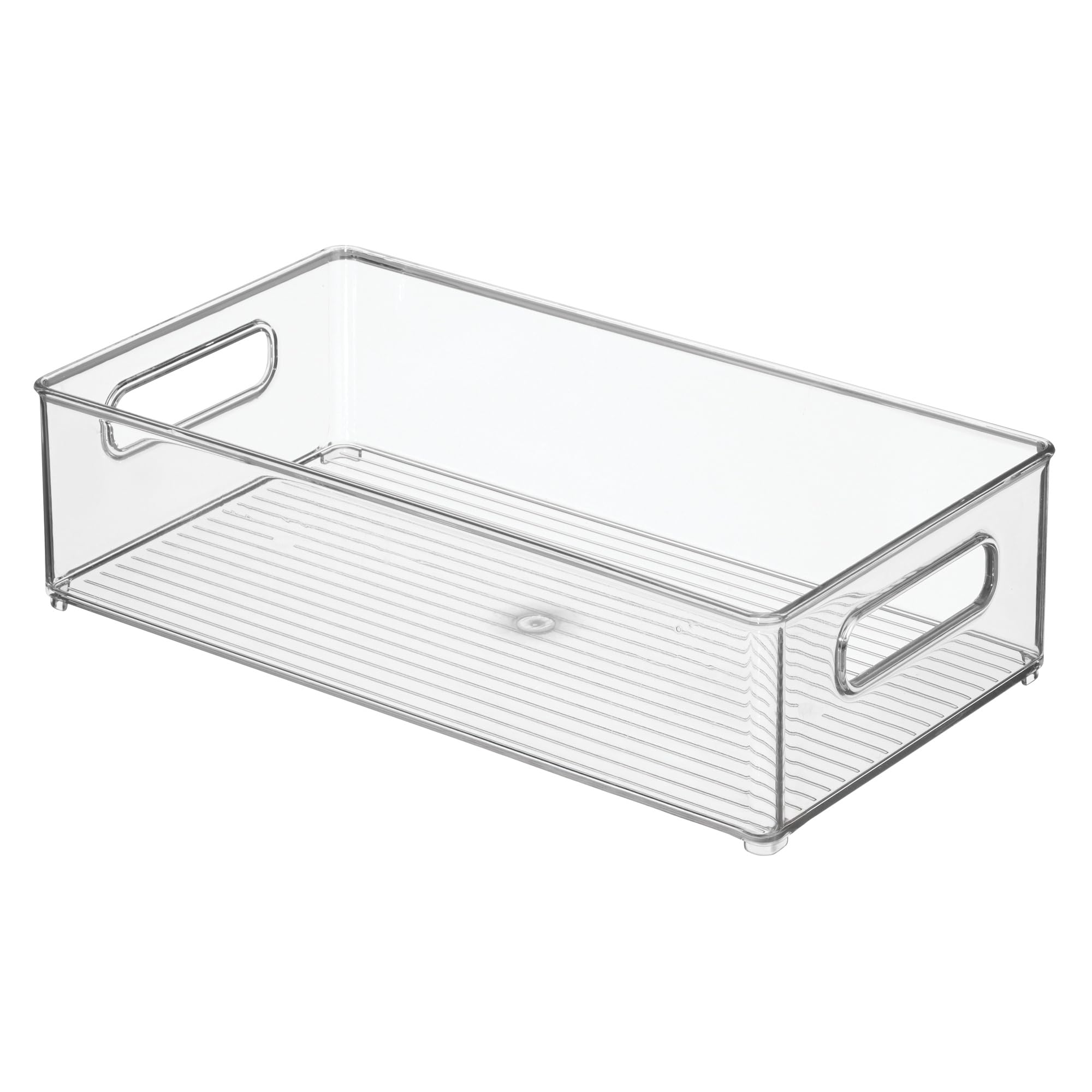 Two BPA-free fridge bins by iDesign for storage and organization