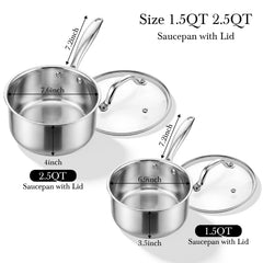 Idymere Tri-Ply Pot 2.5 qt size