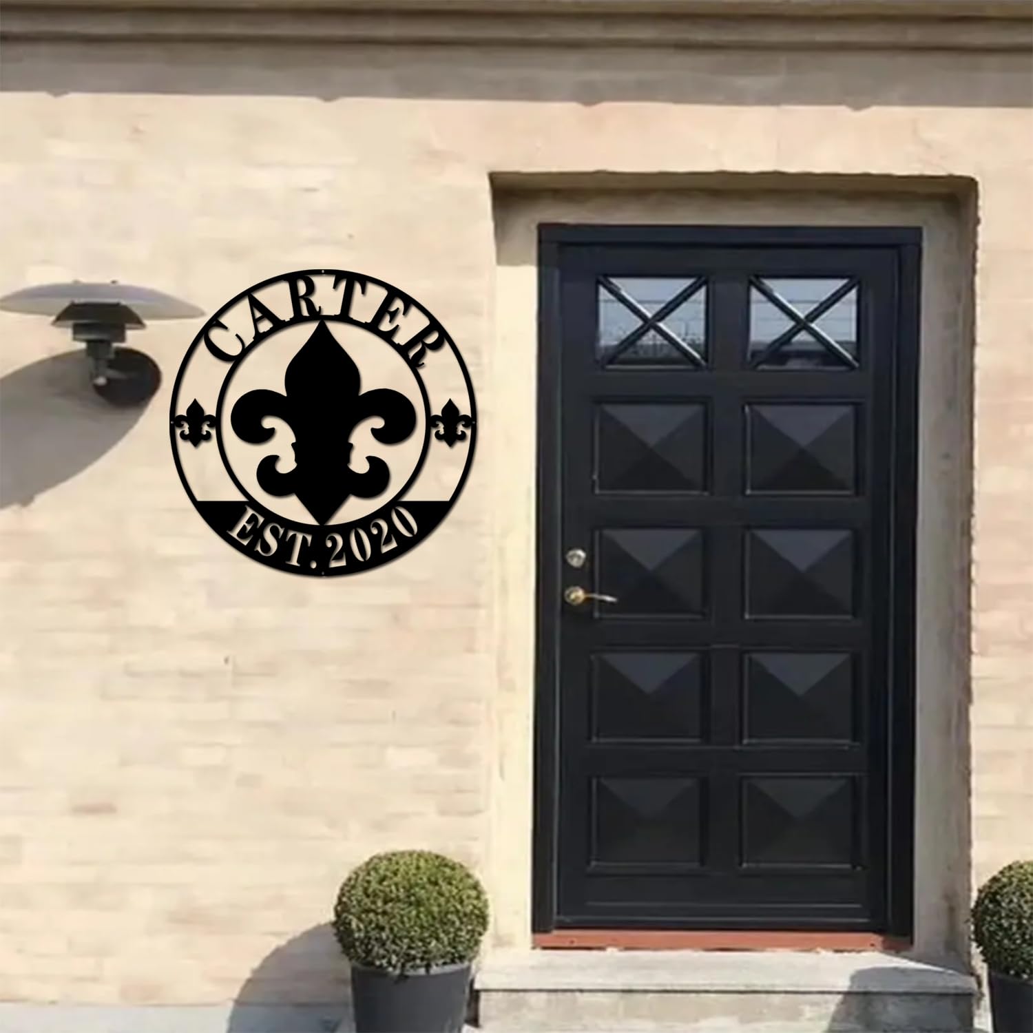 Fleur De Lis wall decor gift idea for weddings and housewarmings