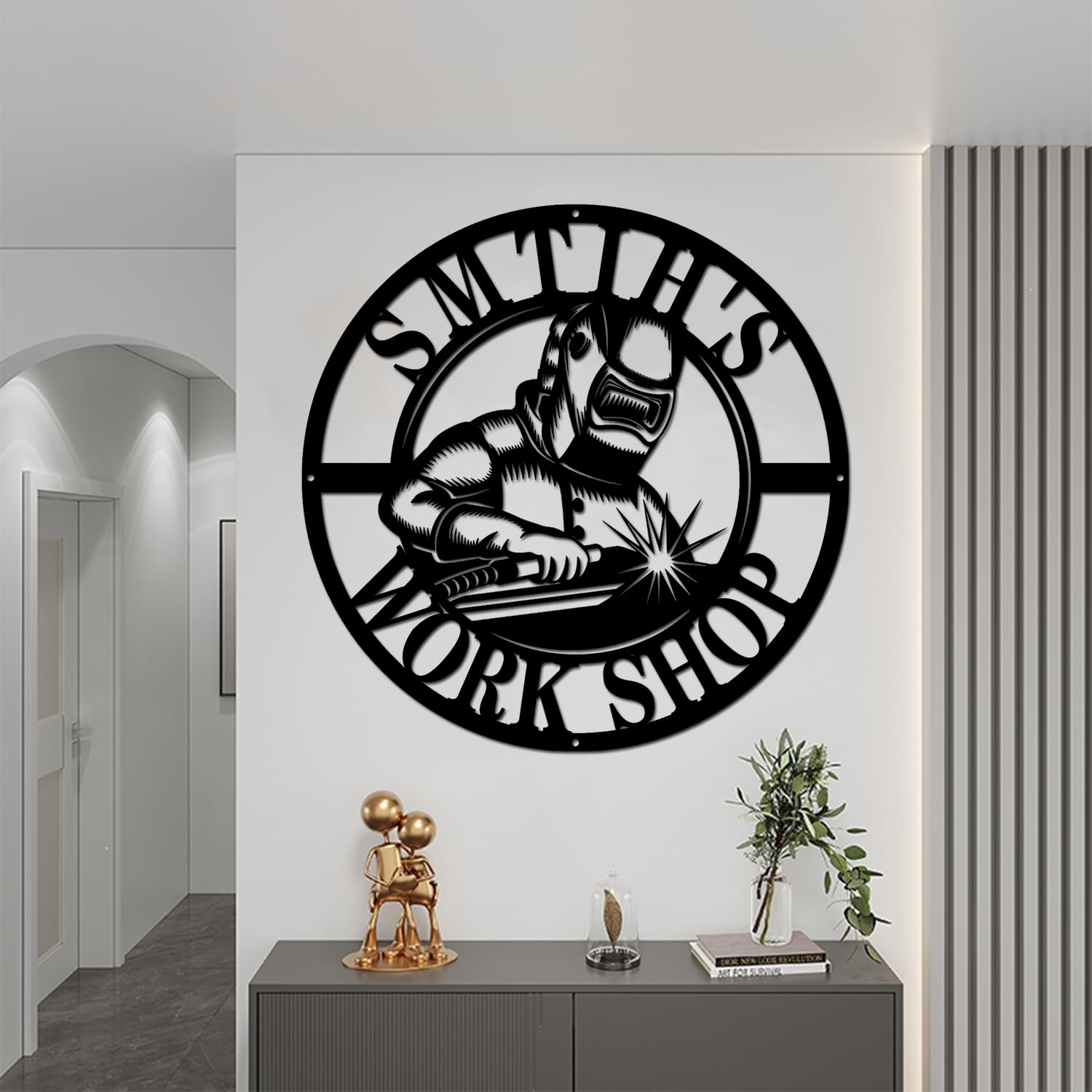 Wall decor metal sign suitable for weddings and anniversaries