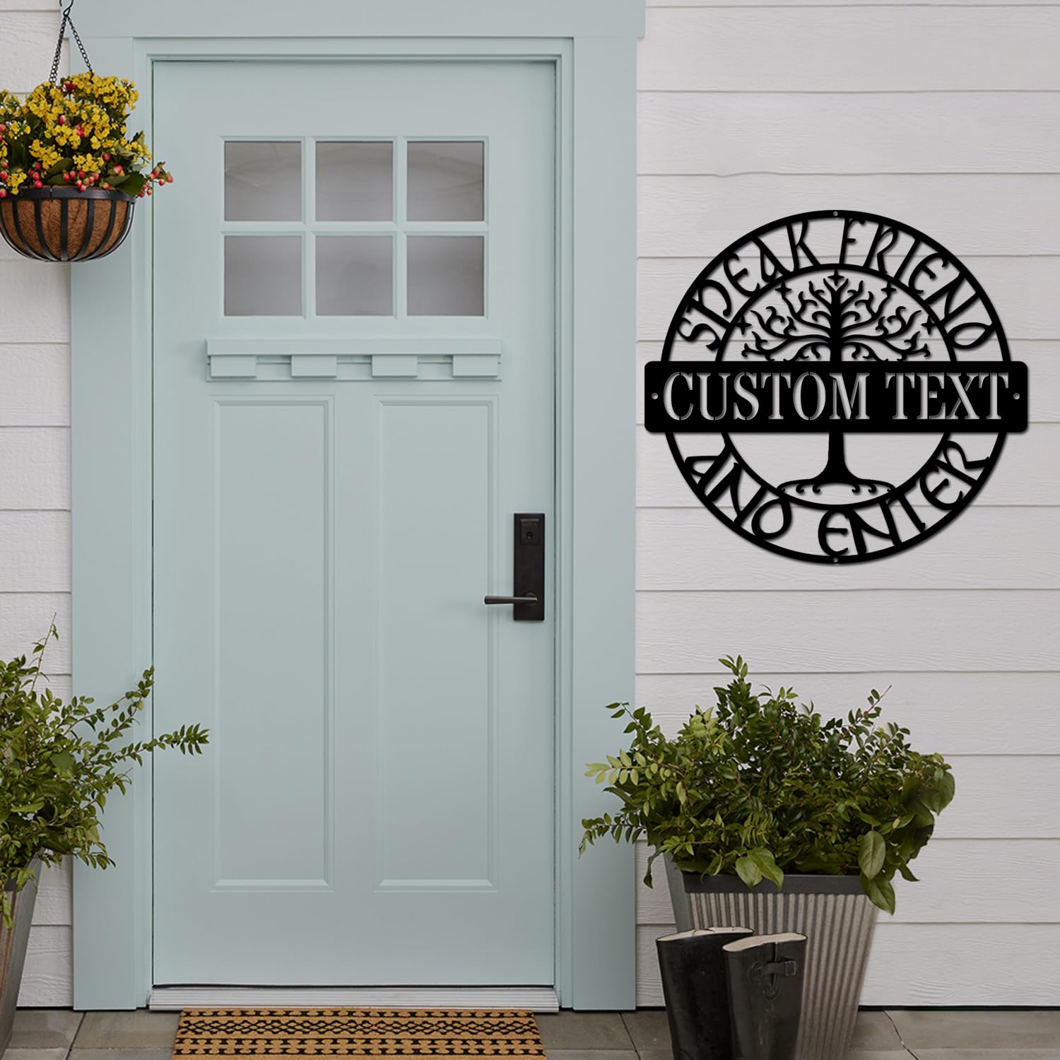 Powder coated waterproof fade resistant metal sign
