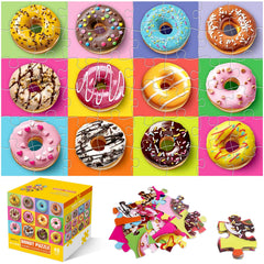 IFLOVE 48-piece donut floor puzzle for kids ages 3-8