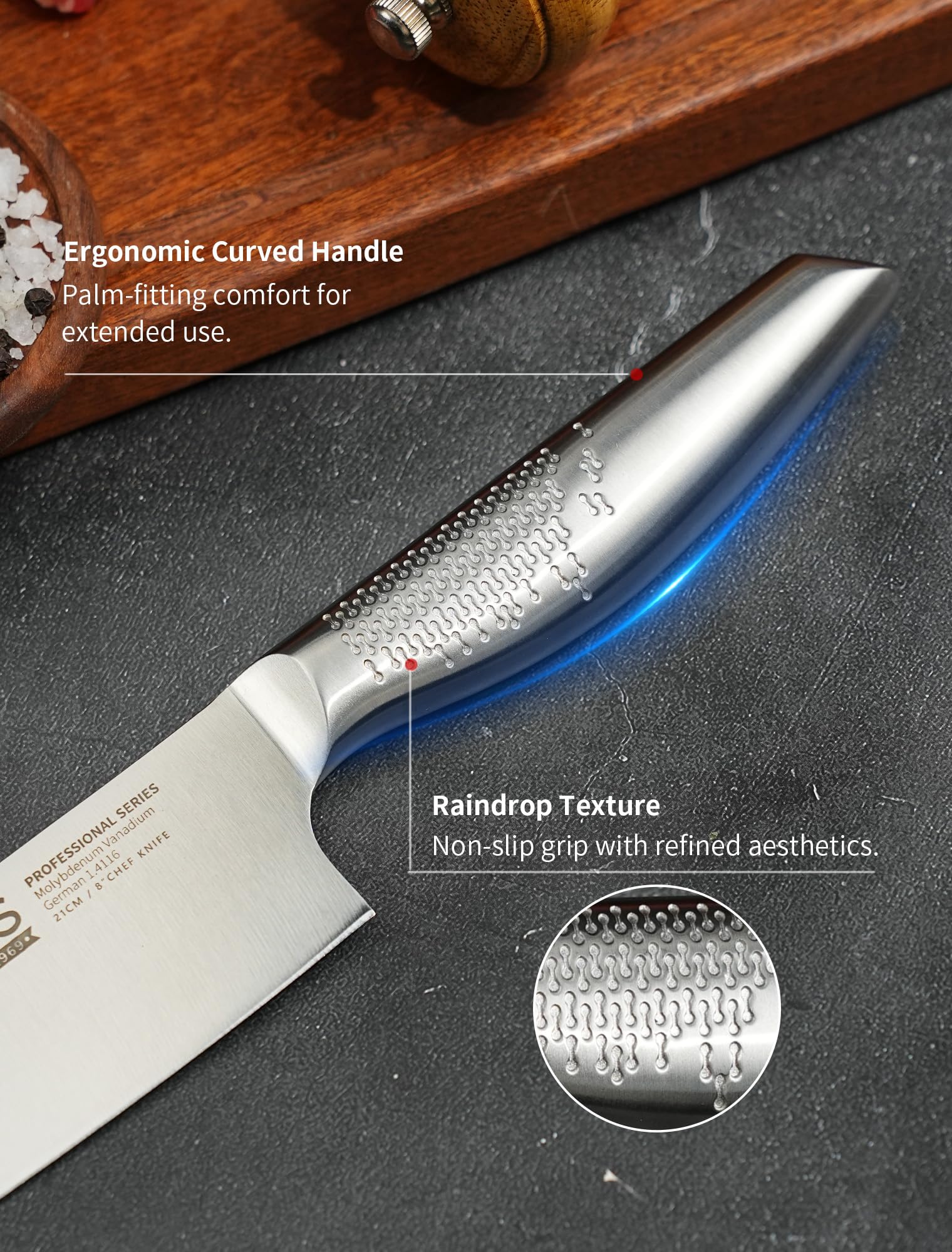German steel blade for Ignited Cutlery knife