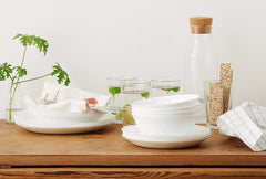 Durable deep plates made of tempered glass for everyday use 20 cm