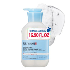 Illiyoon Ceramide Ato 6.0 Top to Toe Wash bottle for baby 16.9 fl oz