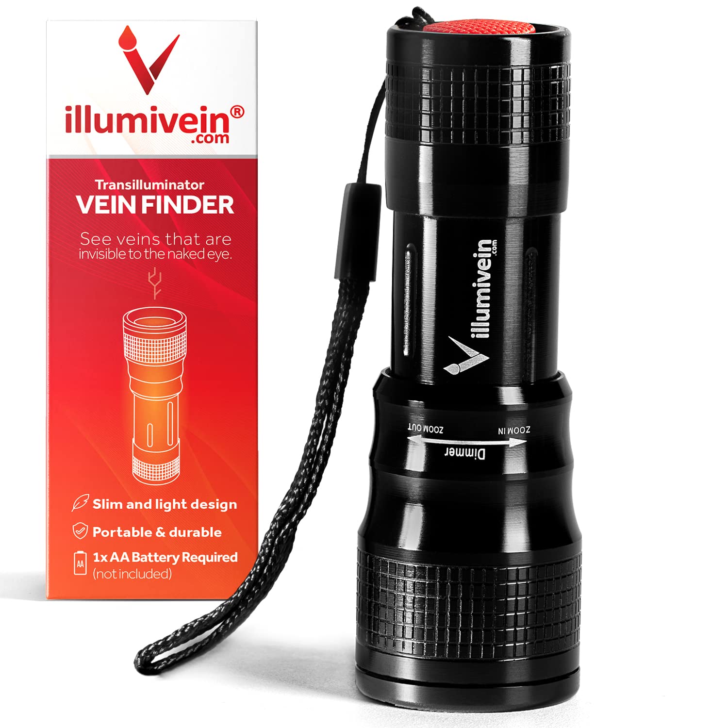 Illumivein Premium Vein Finder compact design fits in medical pocket