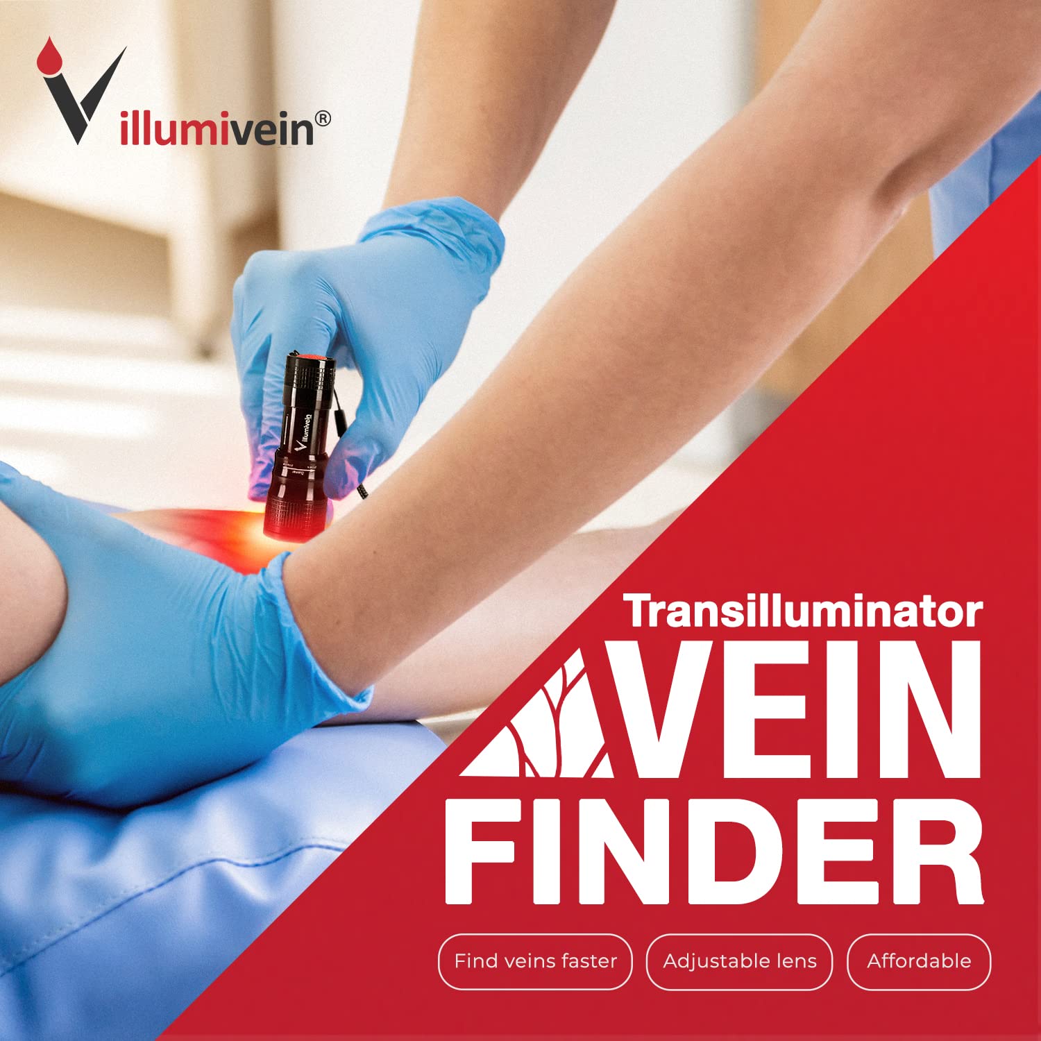 Premium Vein Finder durable aluminum housing for long shifts