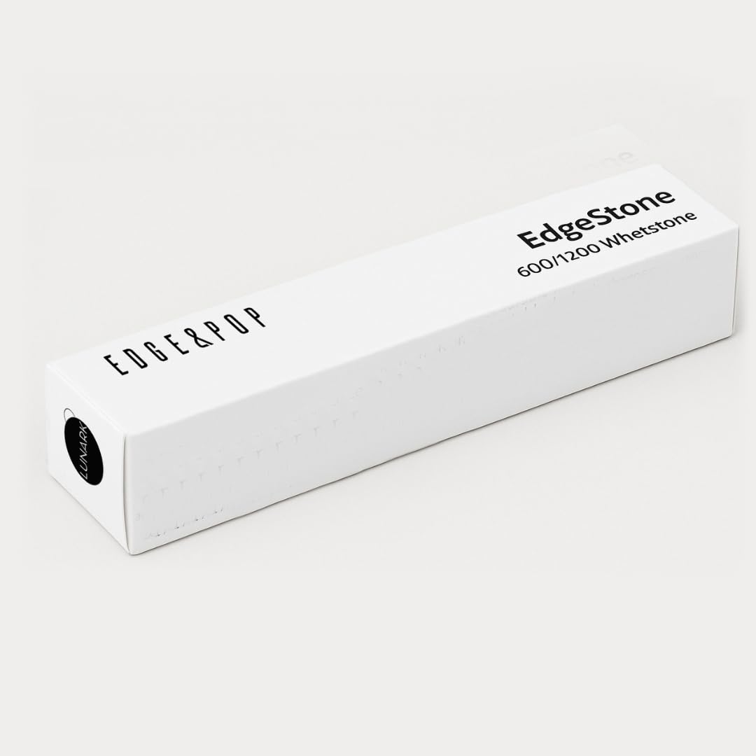 White corundum sharpening stone for high-carbon Damascus steel blades and pocket knives