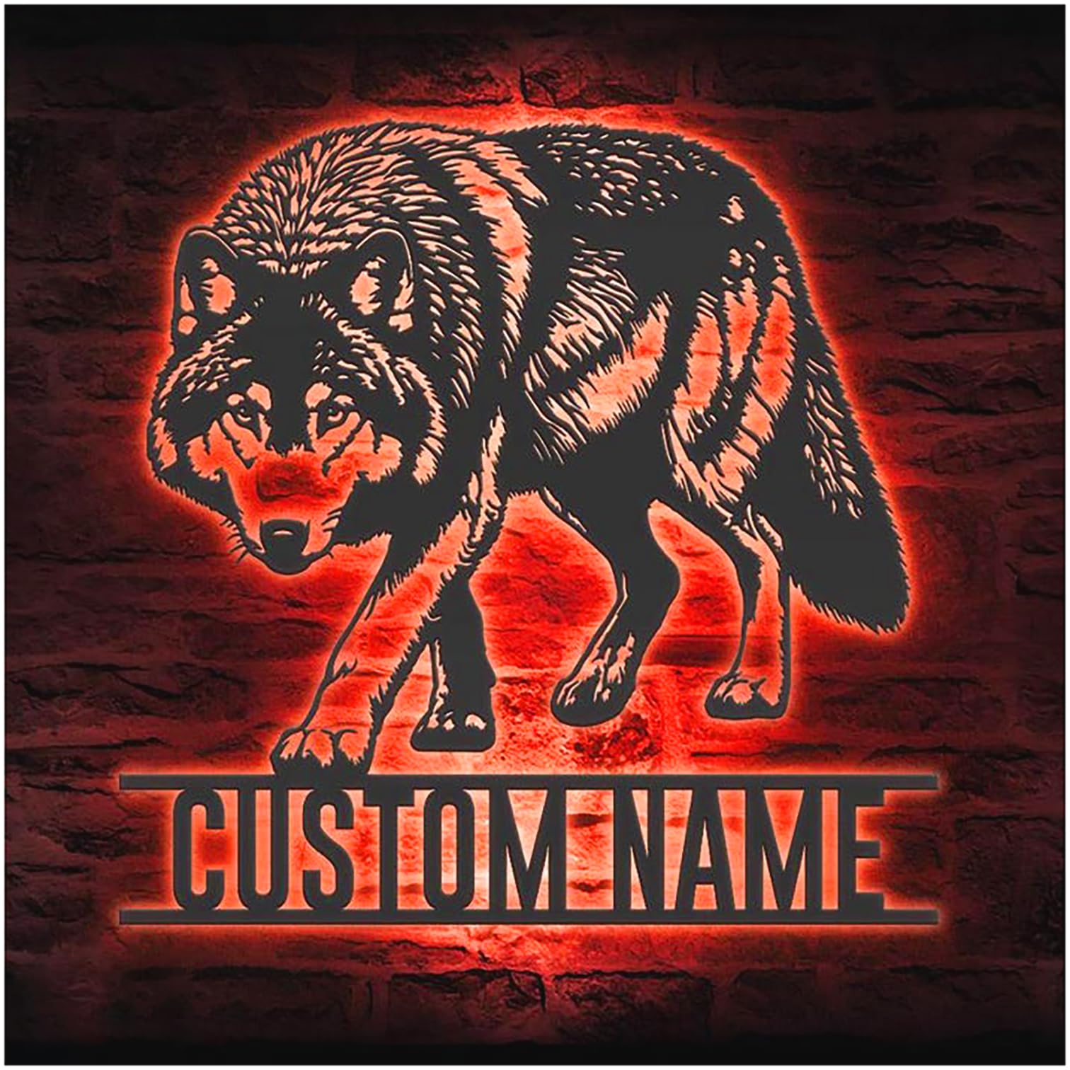 ideal for interior and exterior spaces IMIDU wolf wall decor