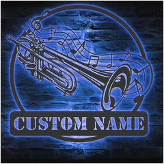 IMIDU trumpet wall art 14in LED sign