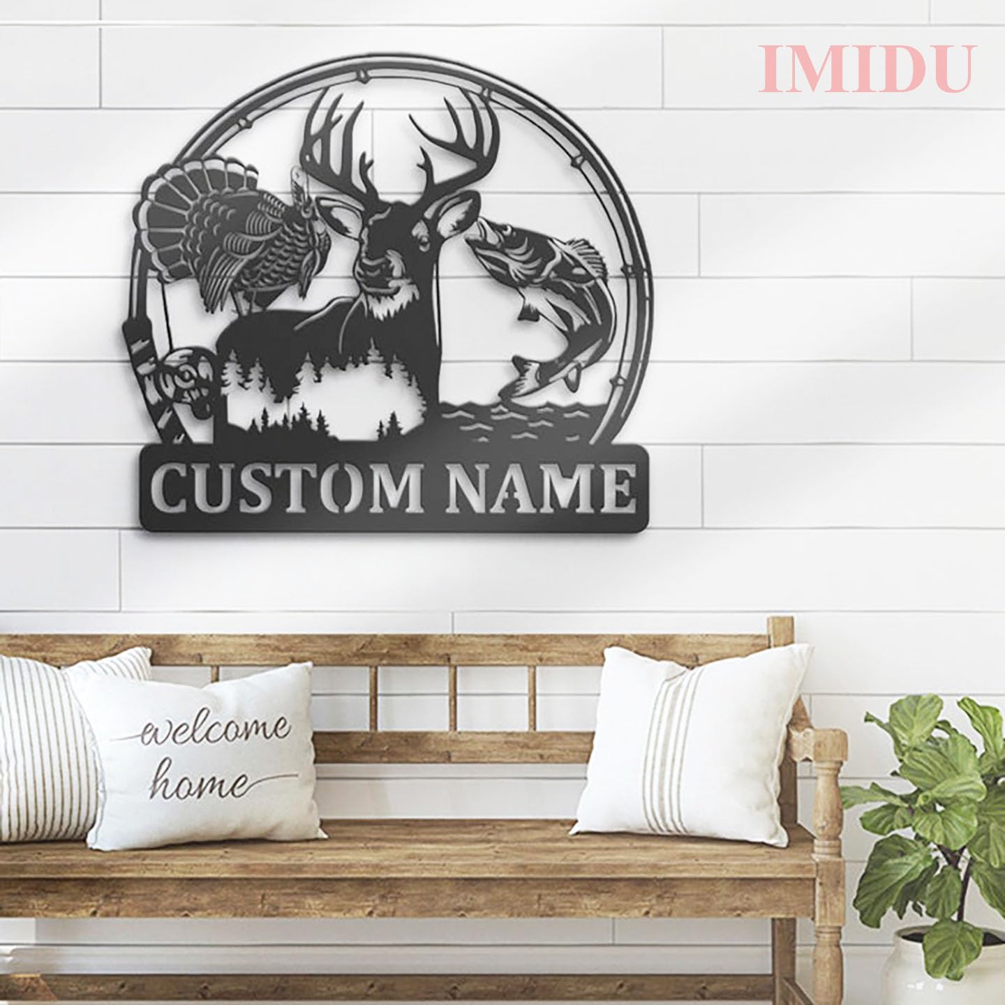 Electrostatically painted water resistant metal sign 18 inch