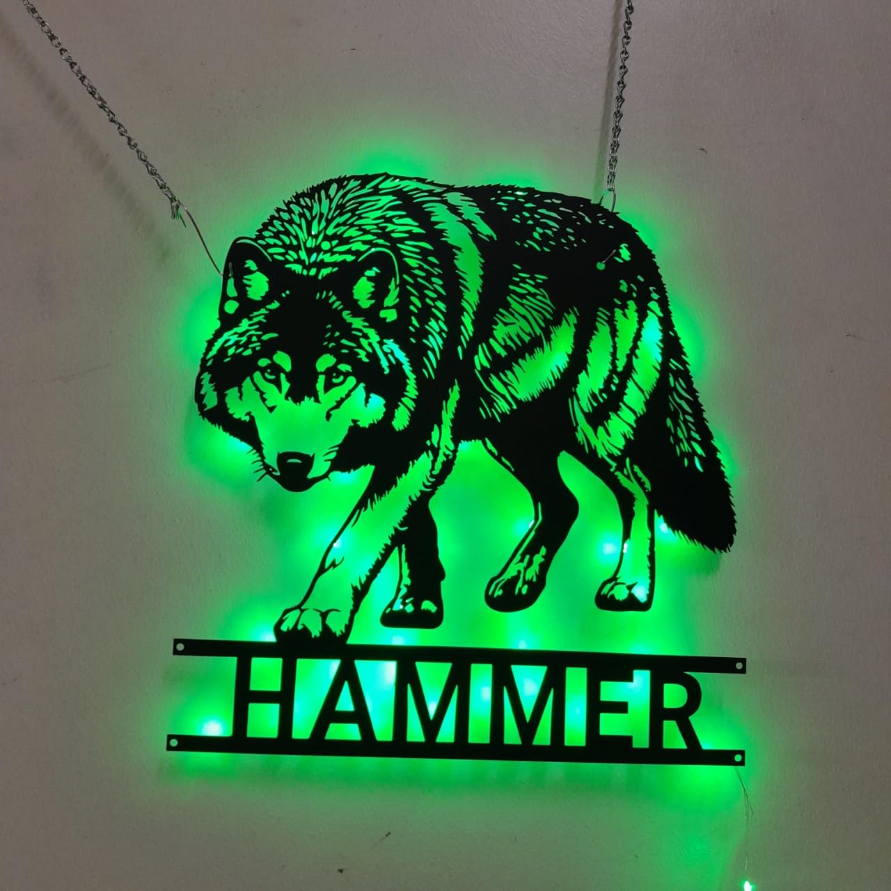 IMIDU wolf name sign LED lighting remote control