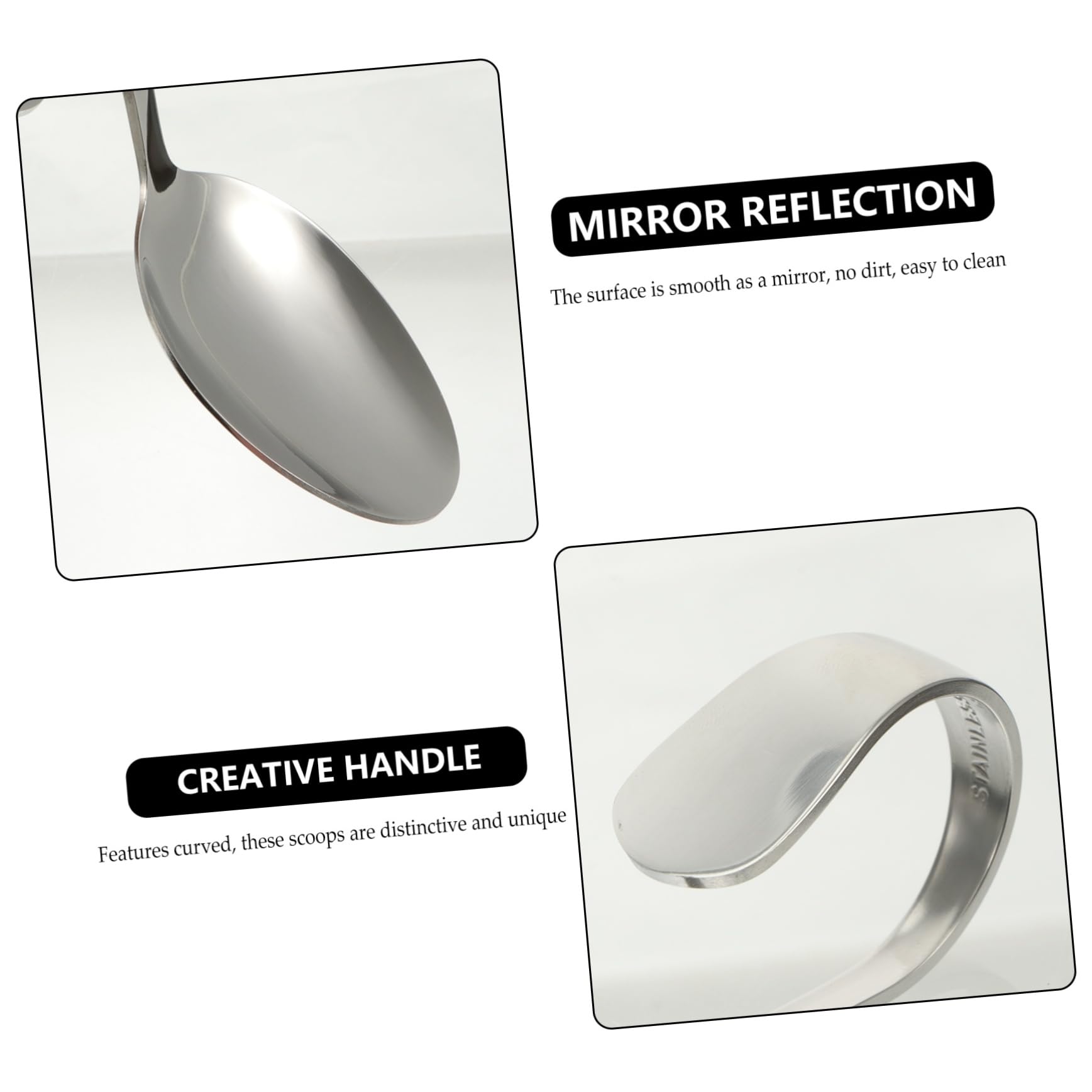 IMIKEYA stainless steel serving spoons for salads