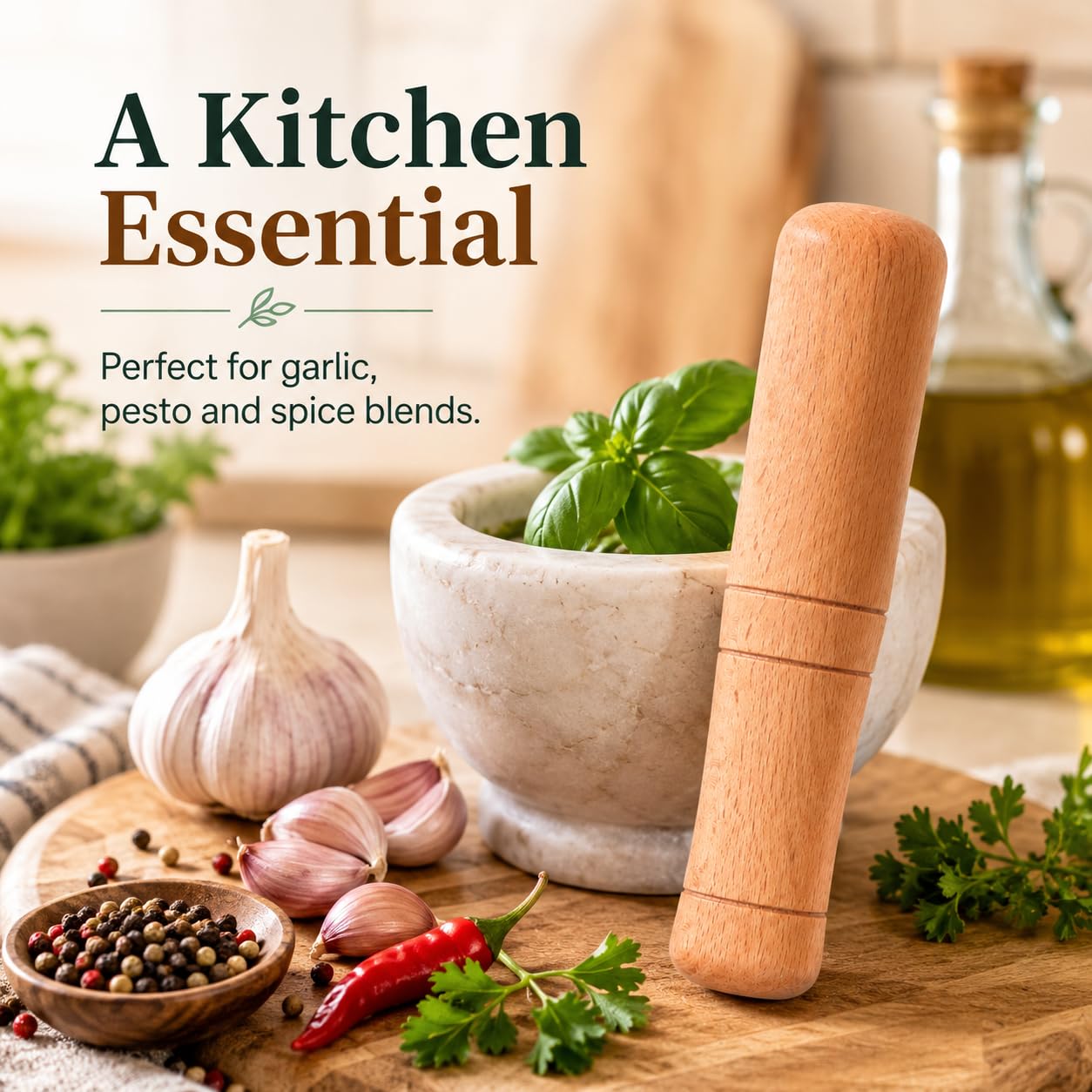 IMIKEYA wooden pestle muddler product image