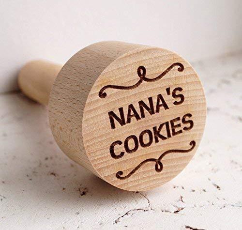 Stamp for cookies wooden rolling pin