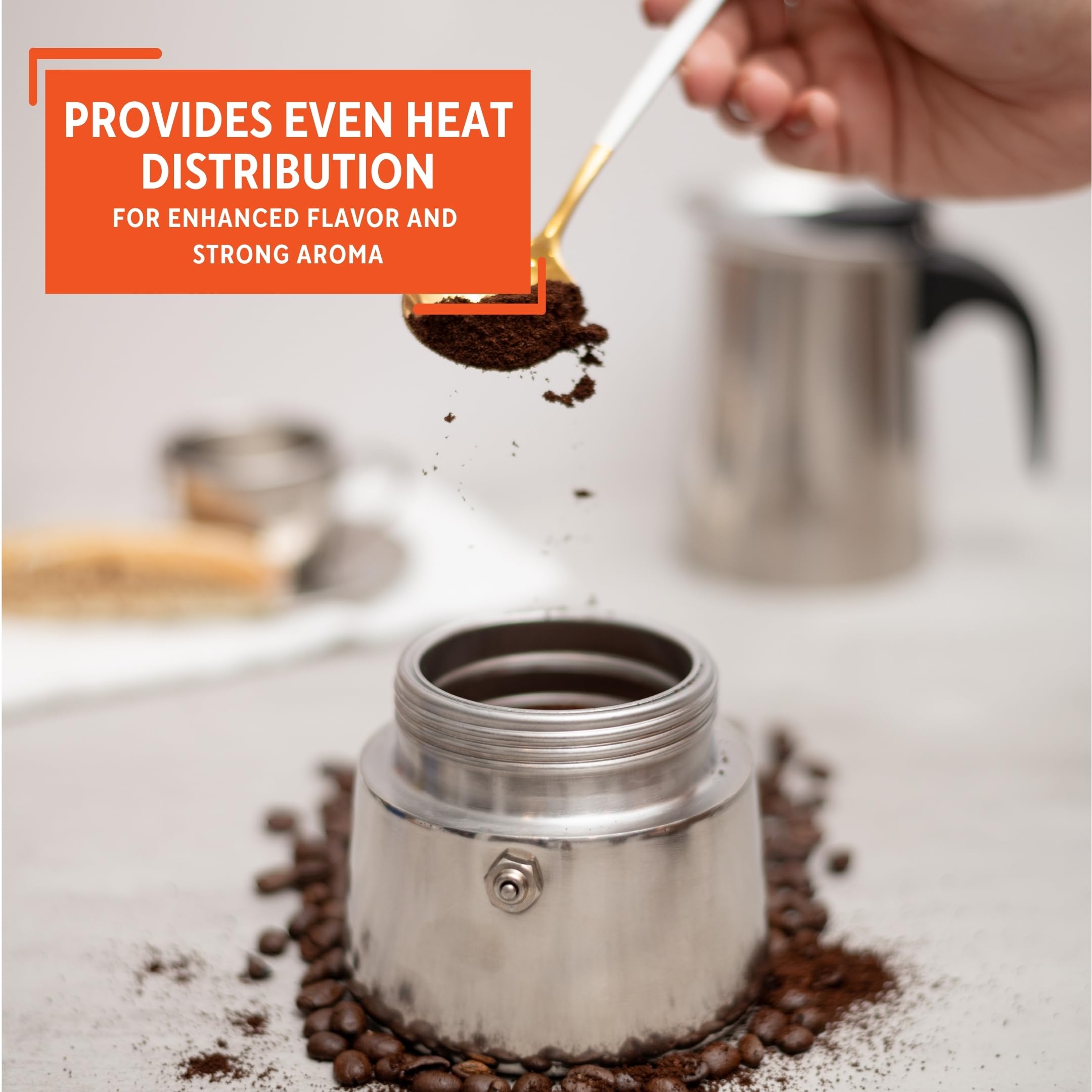IMUSA USA B120-22062M side pour spout on stovetop