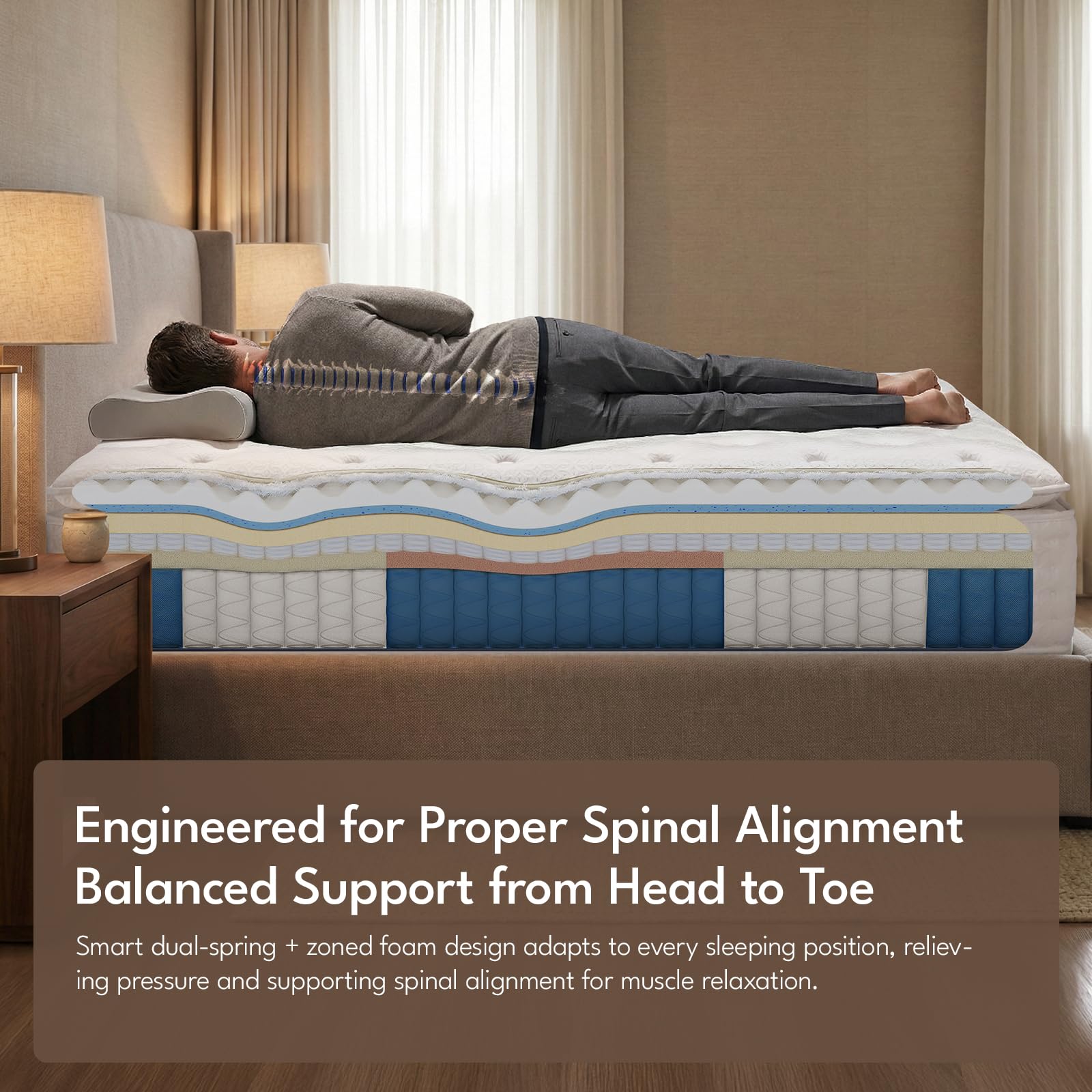 Breathable cover and airflow design on INCEPDREAM mattress