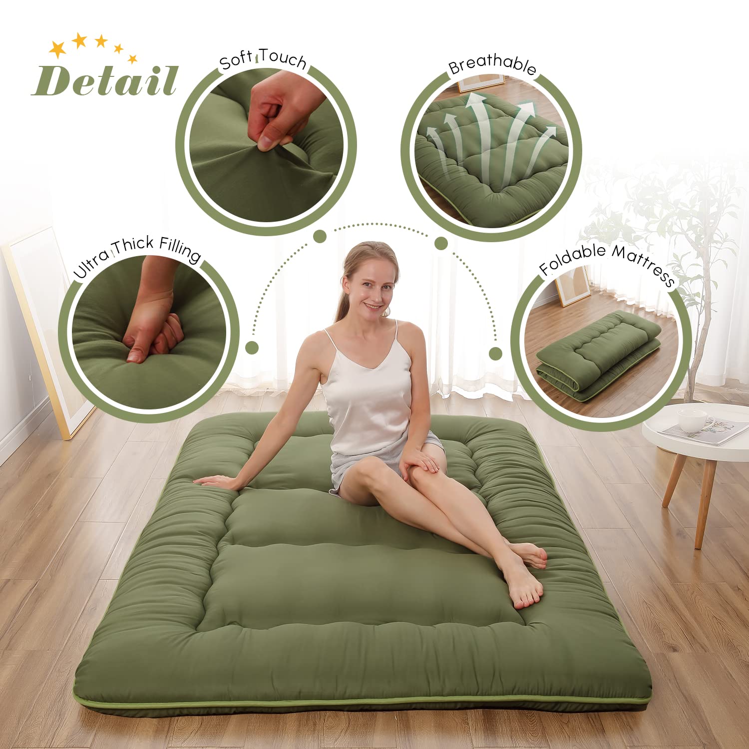 Lightweight mattress weighs 13 pounds