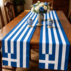 Independence Day Greece table runner 2pcs