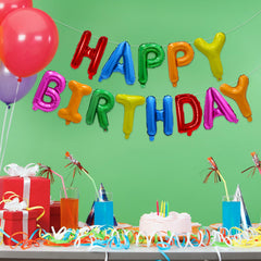 Mylar foil birthday letter balloons set for decor