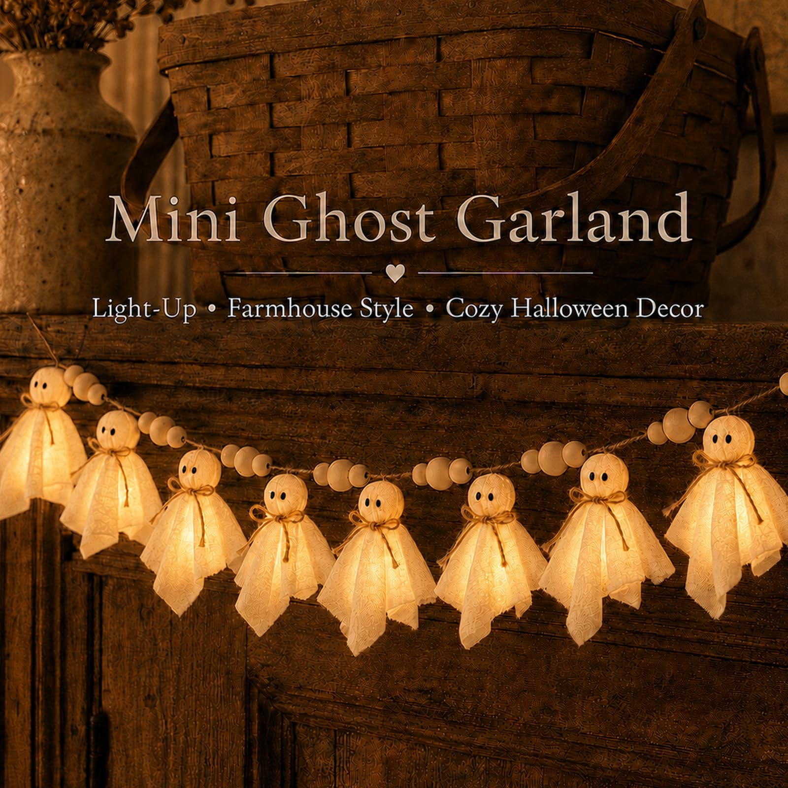 Independent switch for each ghost light LED garland