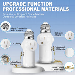 Independent switch control for light socket with safety fuse protection