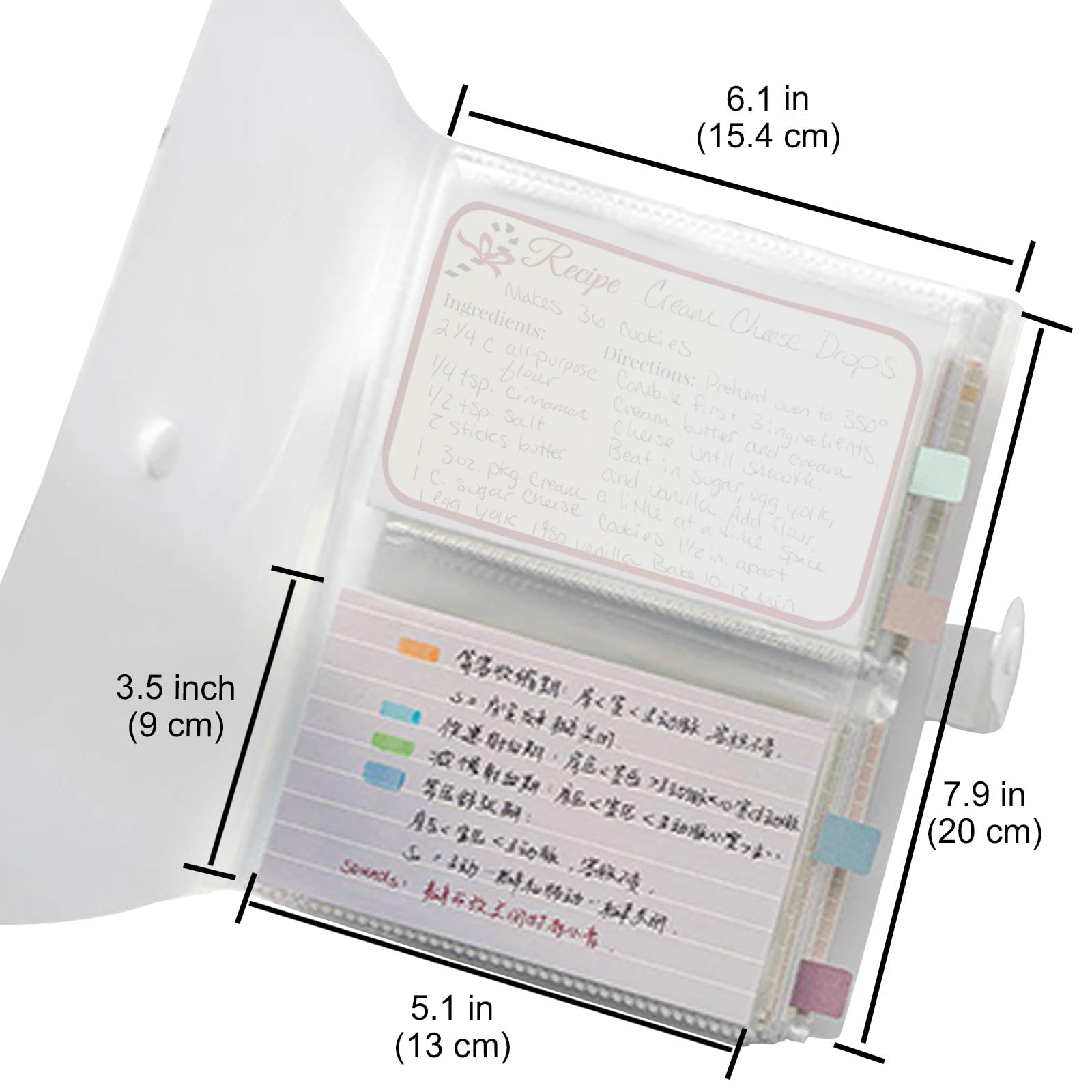 Dustproof transparent card holder for easy access