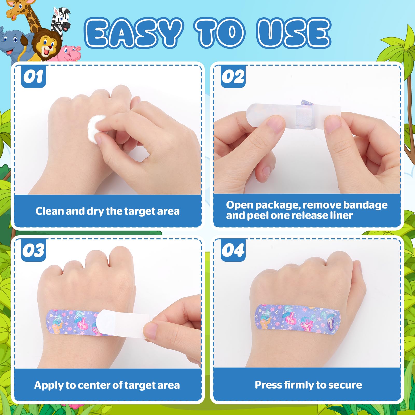 0.75 x 2.83 inch bandages for kids