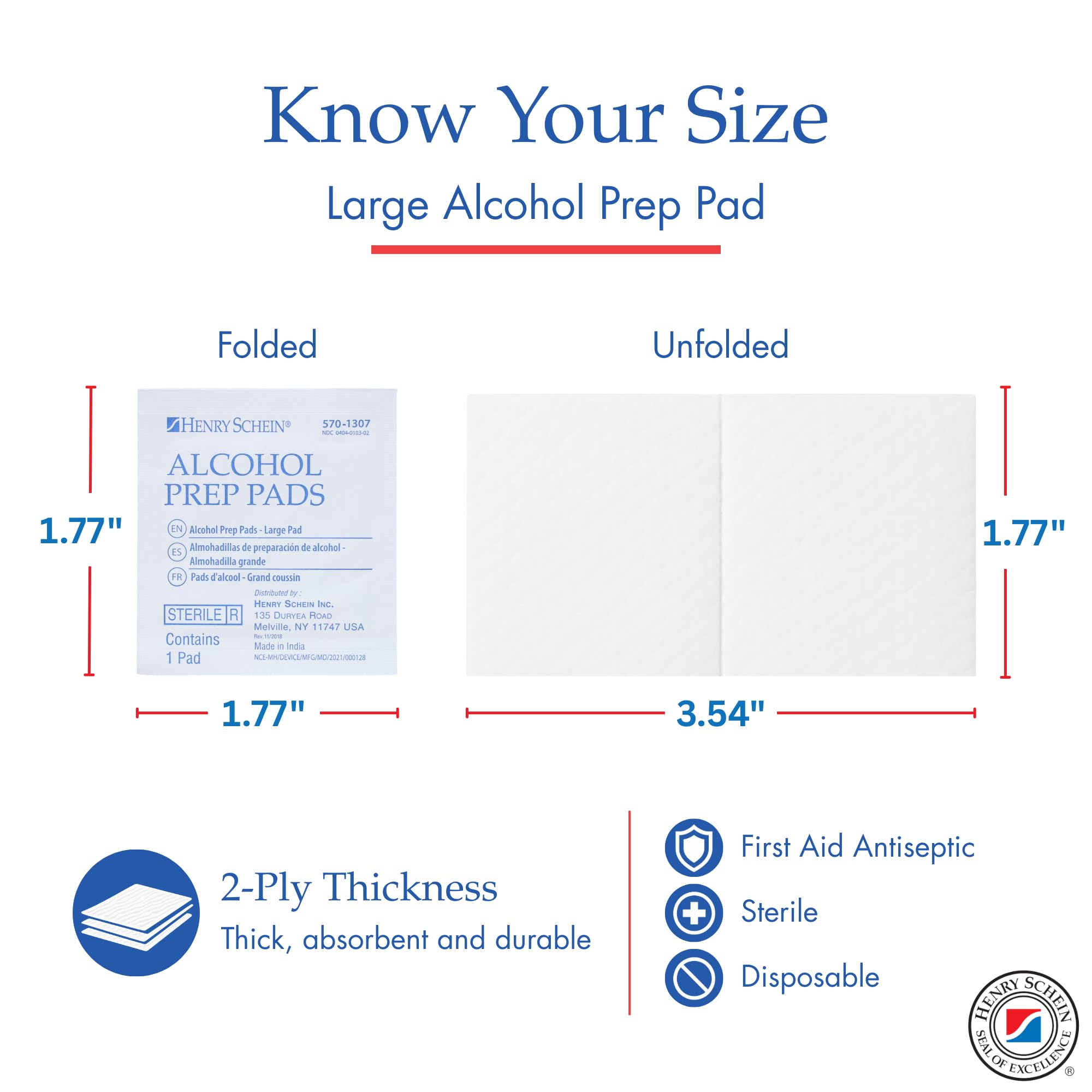 Prep pad designed for skin prep before injections