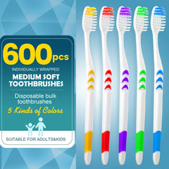 bulk toothbrush set with soft bristles