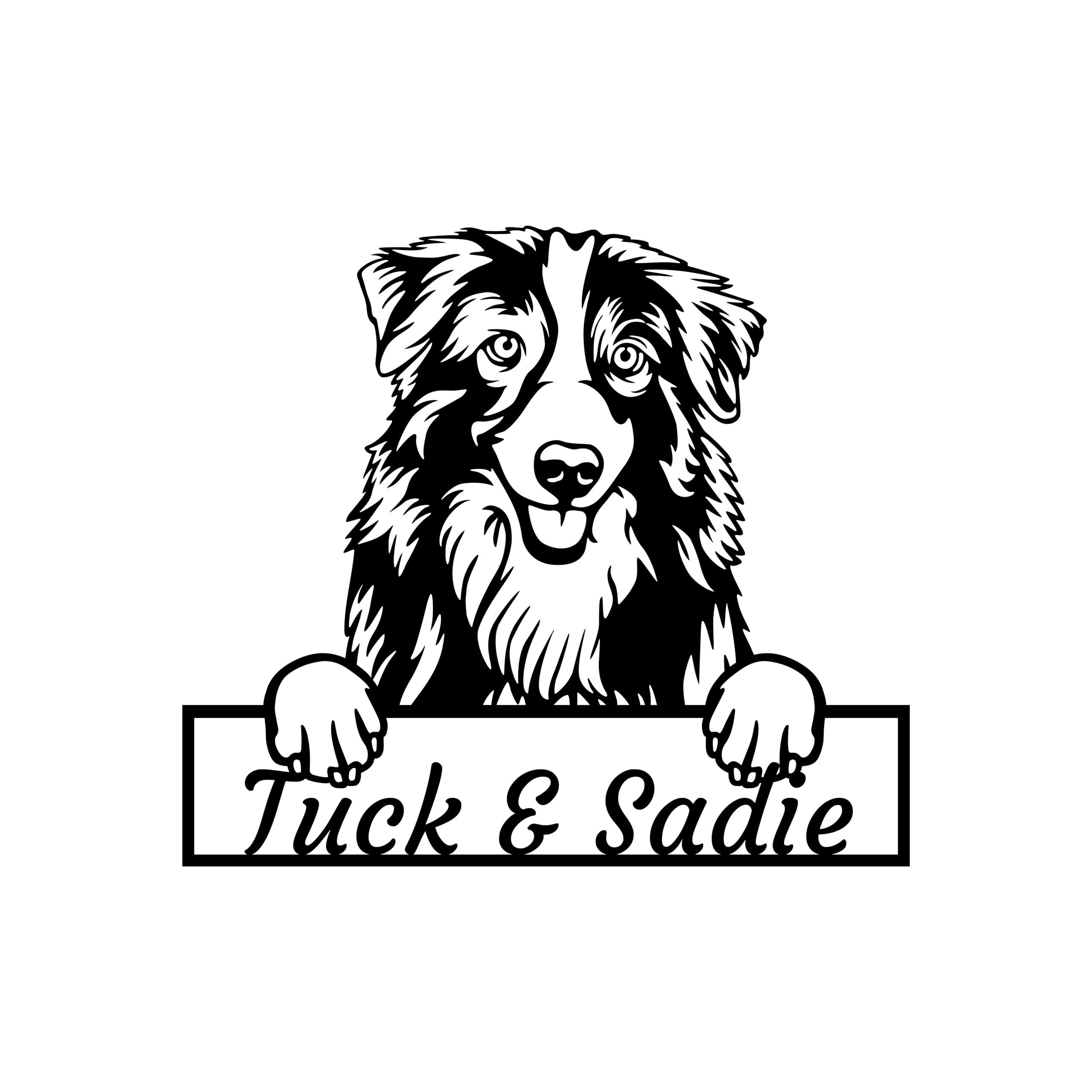 Dog lovers home decor packaging for metal sign