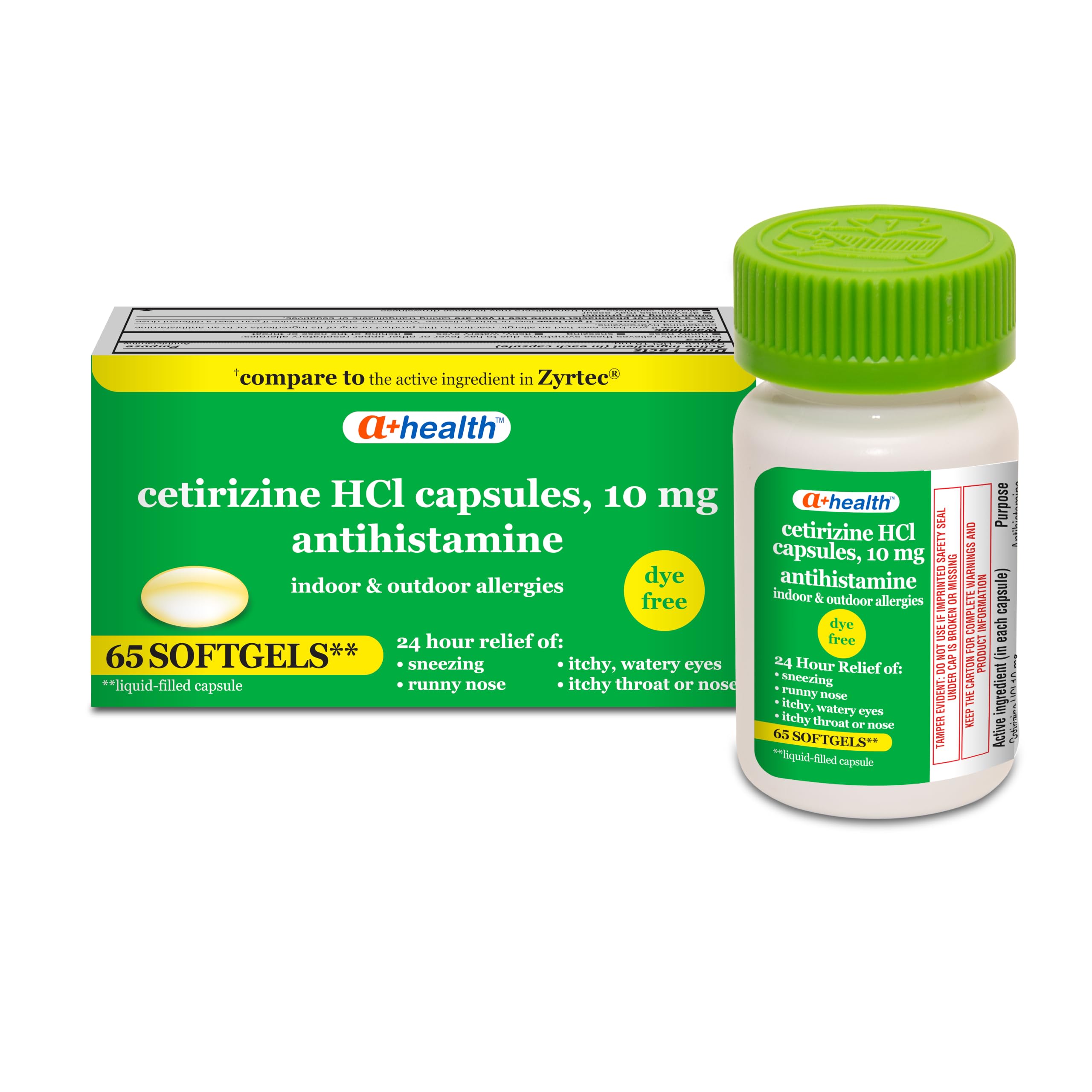 Indoor and outdoor allergies cetirizine use