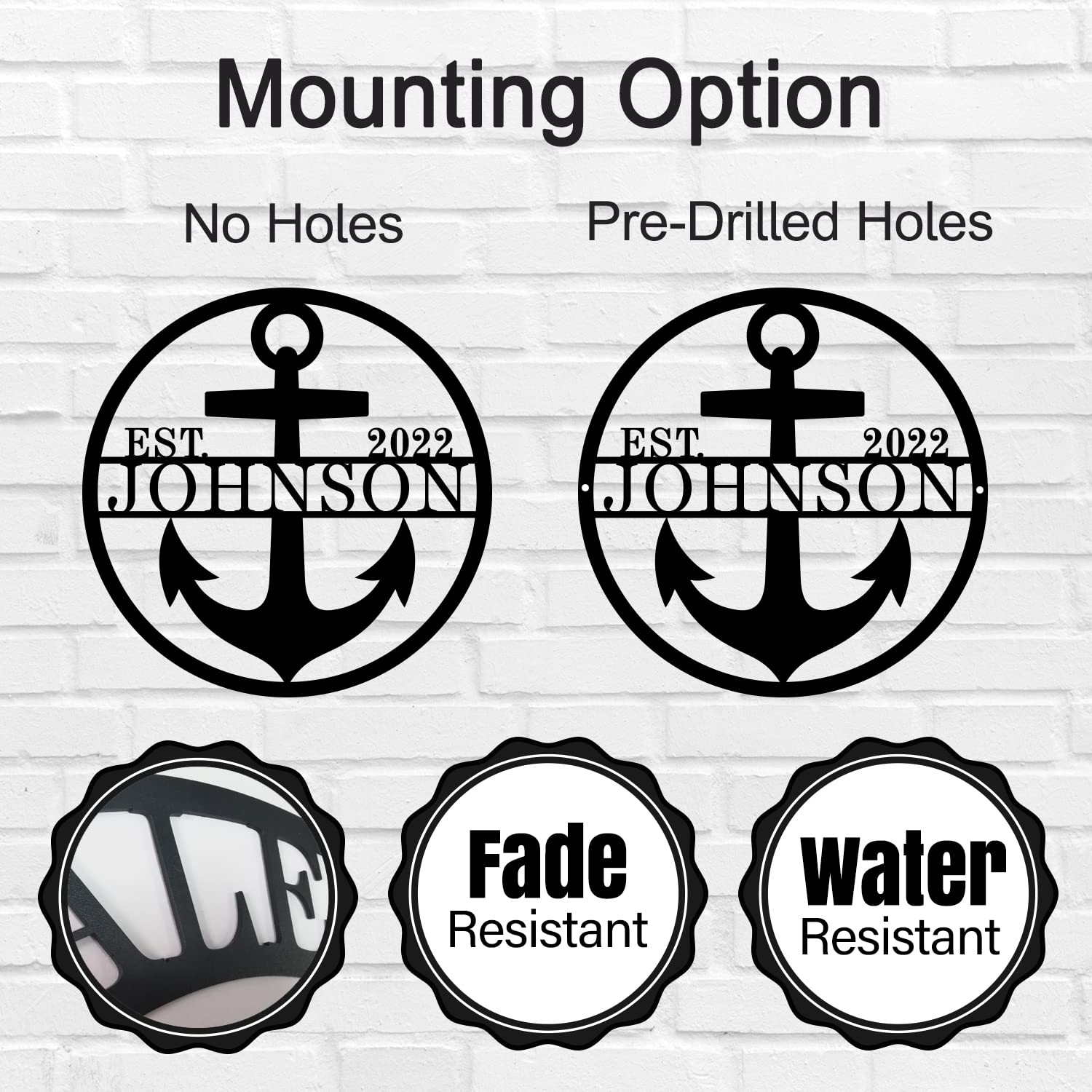 Indoor outdoor anchor sign product image