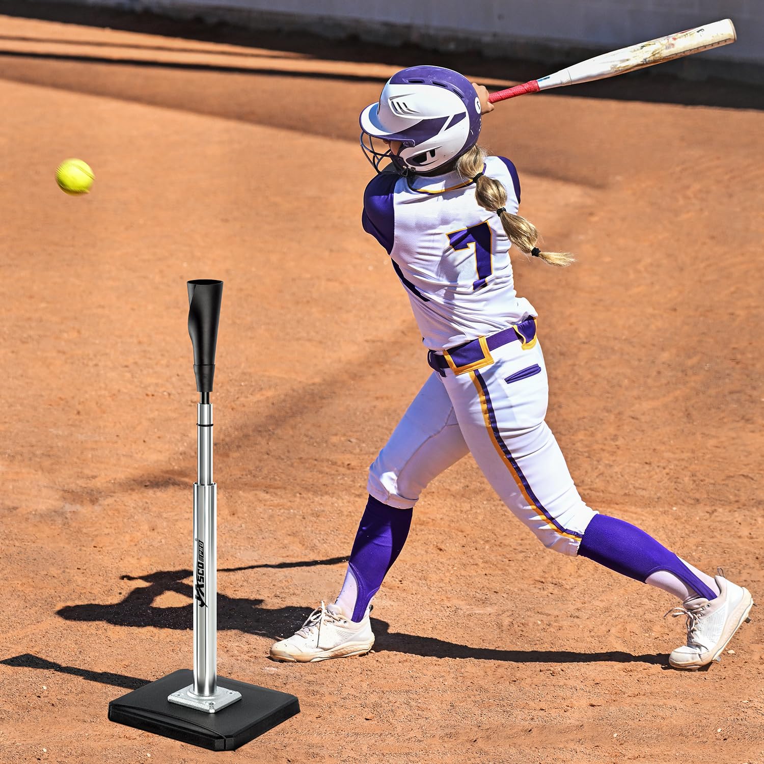 Durable batting tee for teeball to pro training