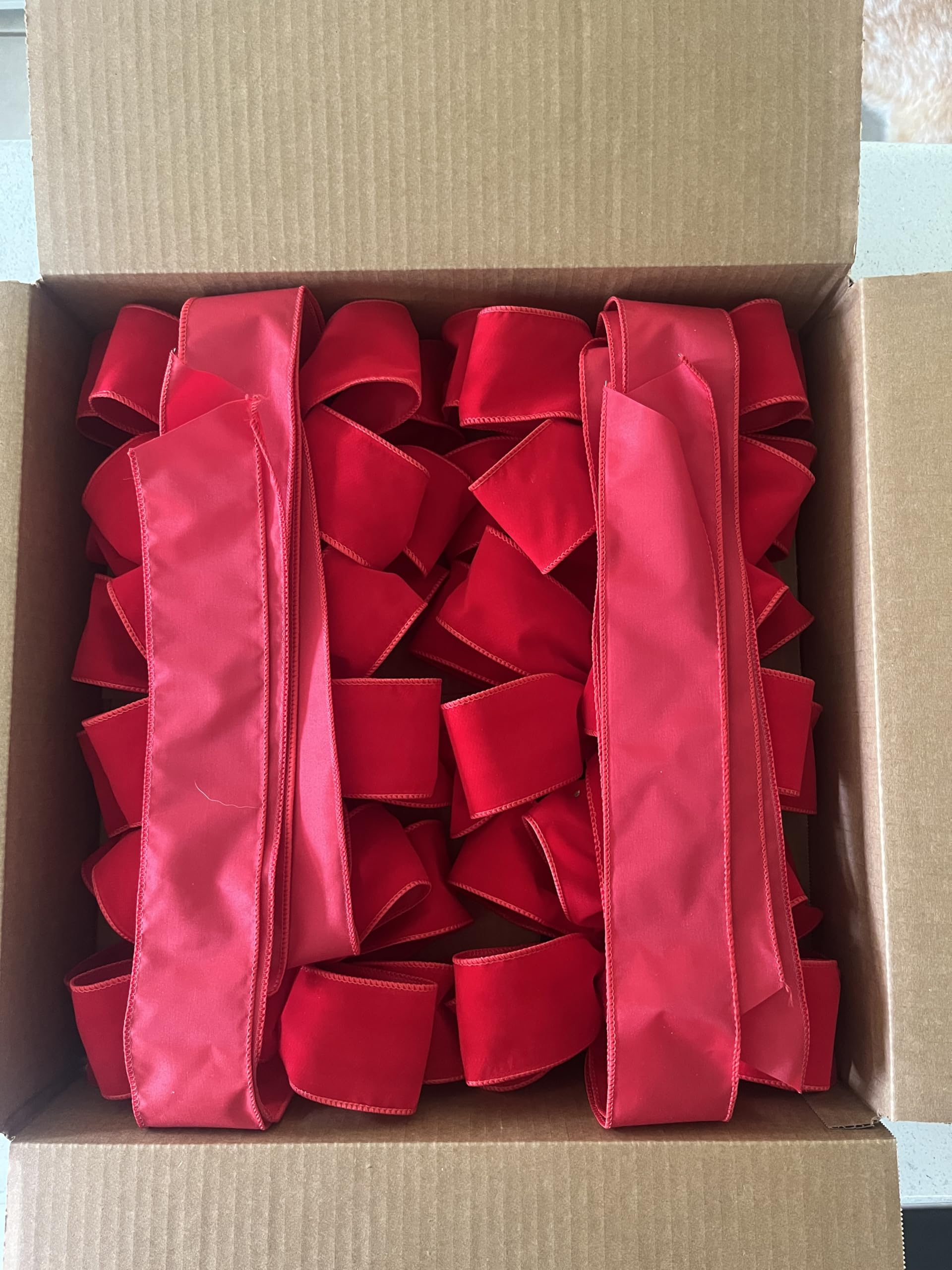 Christmas bows weather resistant velvet