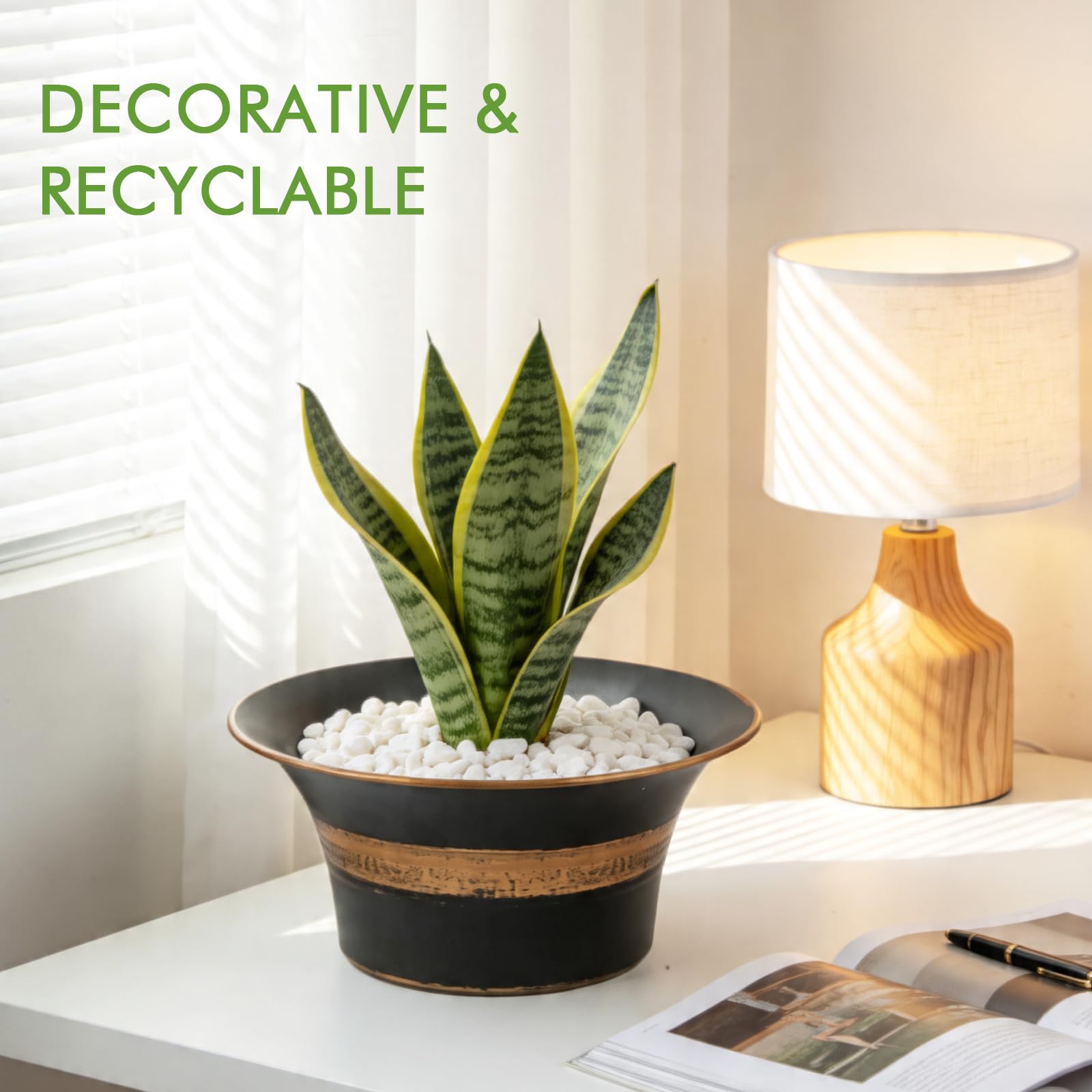 Reusable jar candle for planter or storage use